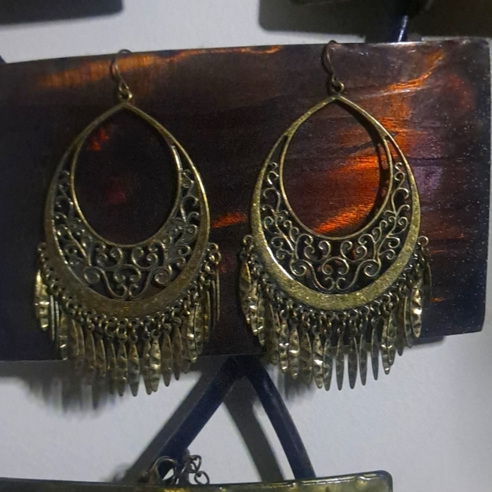 Bronze Hook Earrings